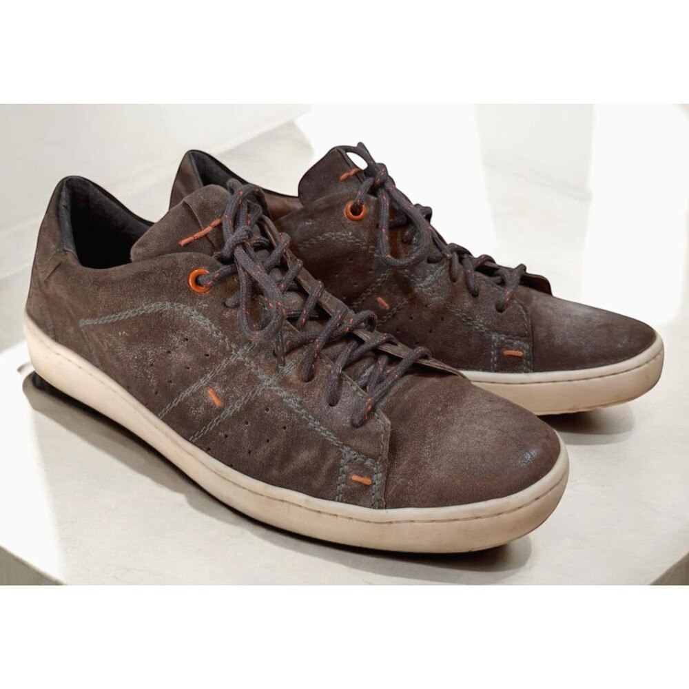 ROAN By Bed Stu Tennis Shoes 9 Men Henson Burnished Dark Grey Distressed Leather